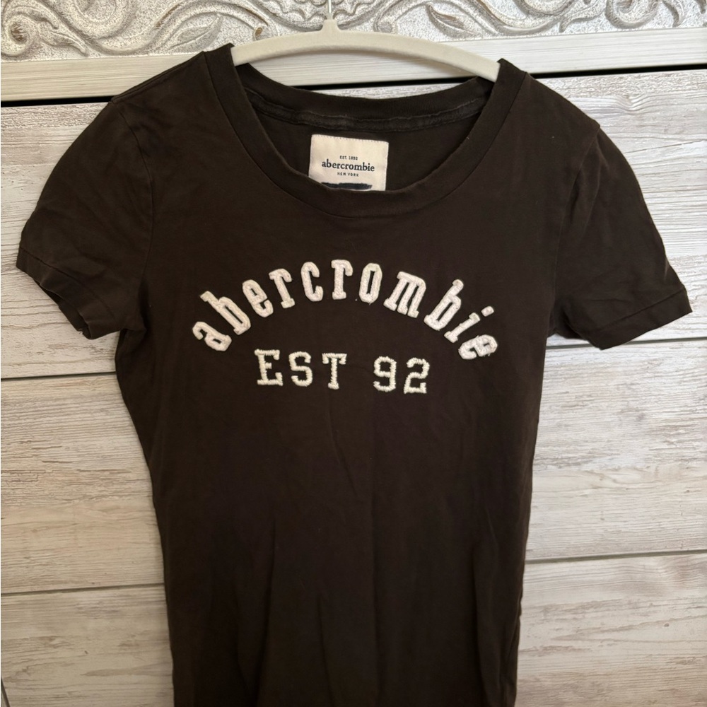 Abercrombie & Fitch Briwn Short Sleeve Tee